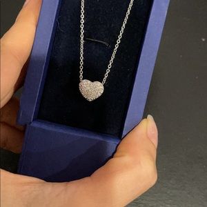 Swarovski Silver Heart Pendant